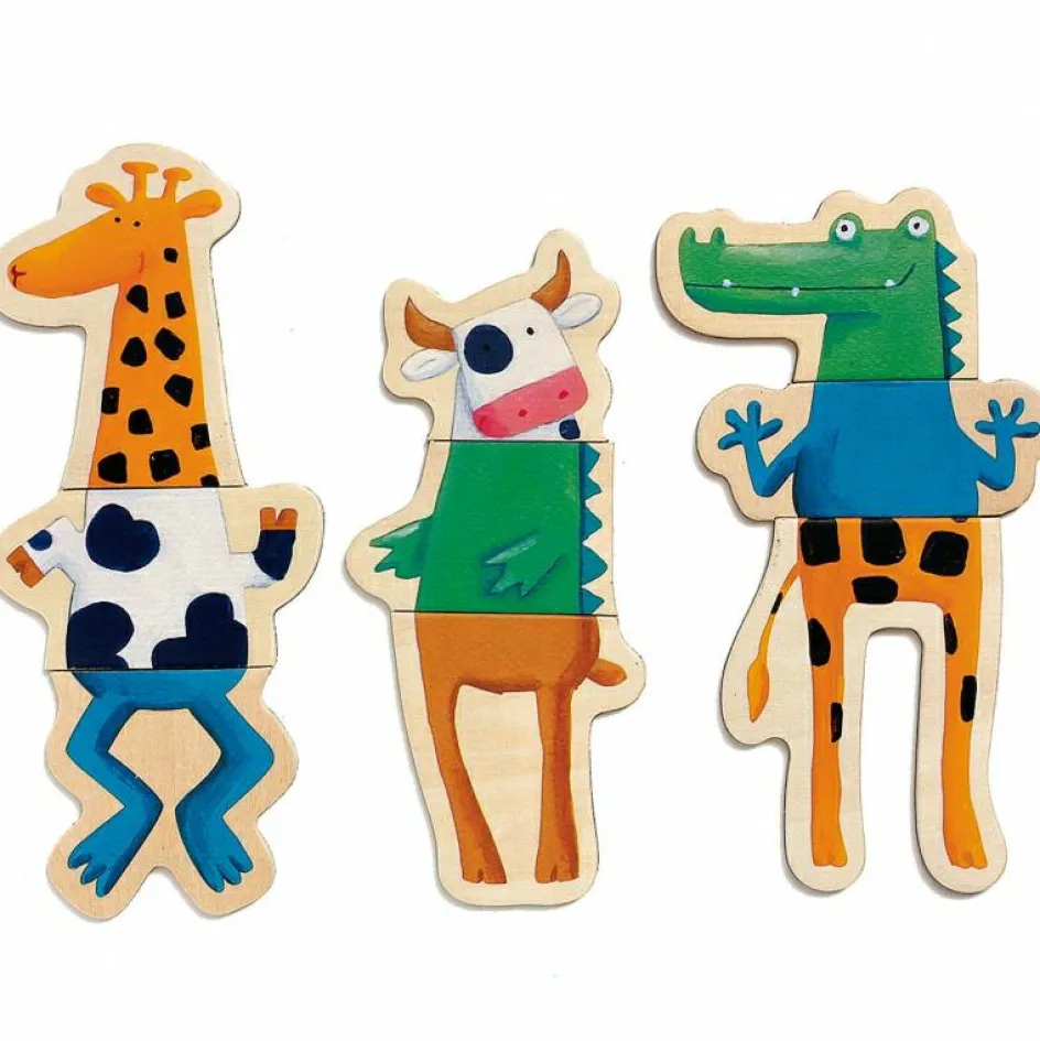 Sale Djeco Jeu d'association Crazy animaux magnétiques (24 pièces)