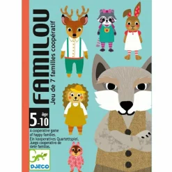 New Djeco Jeu de 7 familles coopératif Familou