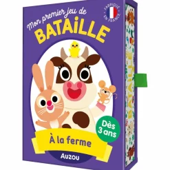 New Auzou Editions Jeu de cartes Mon premier jeu de bataille - À la ferme