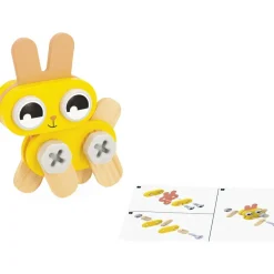 Hot Janod Jeu de construction en bois Brico'kids Petits animaux
