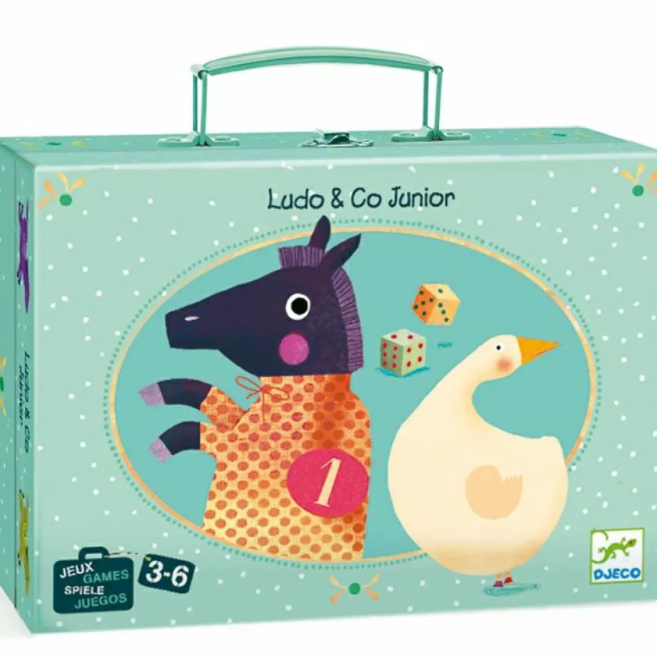 Jeu de l'Oie et de Petits Chevaux Ludo et compagnie Junior|Djeco Outlet