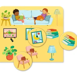 Jeu de loto Dans la Maison (16 pièces)|Djeco Online