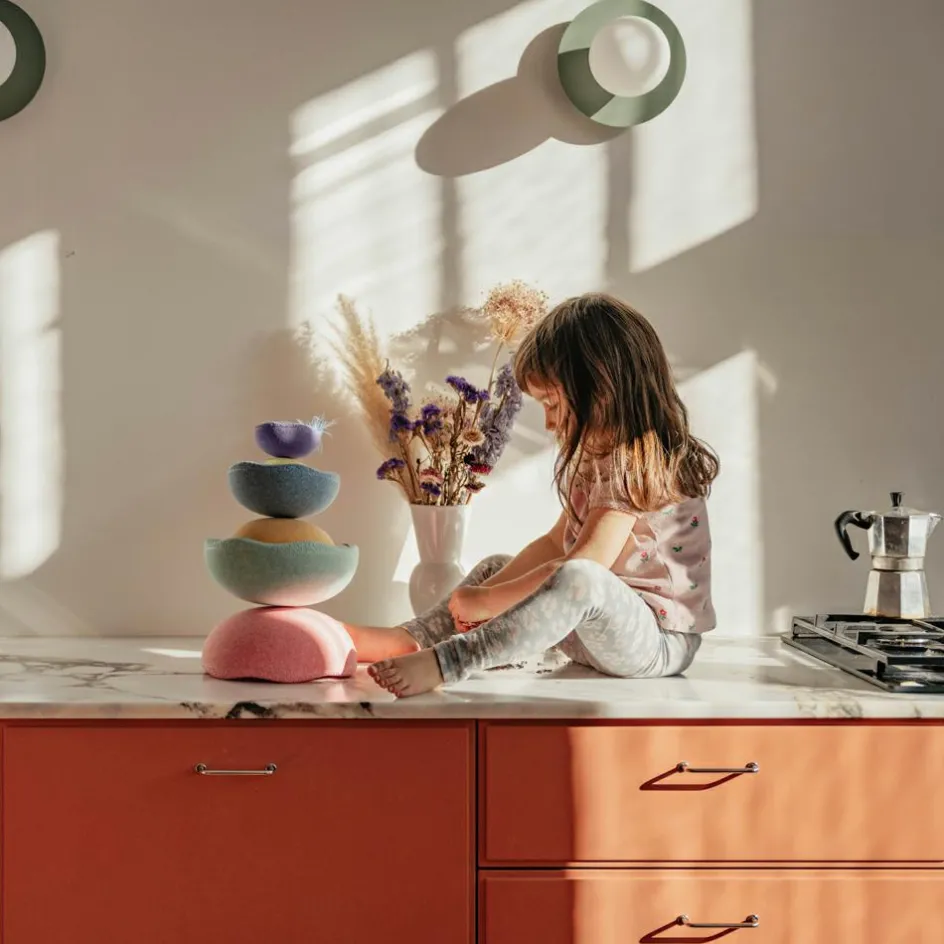 Jeu de motricité Inside rainbow pastel (6 blocs)|Stapelstein New