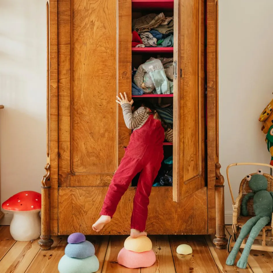 Jeu de motricité Inside rainbow pastel (6 blocs)|Stapelstein New