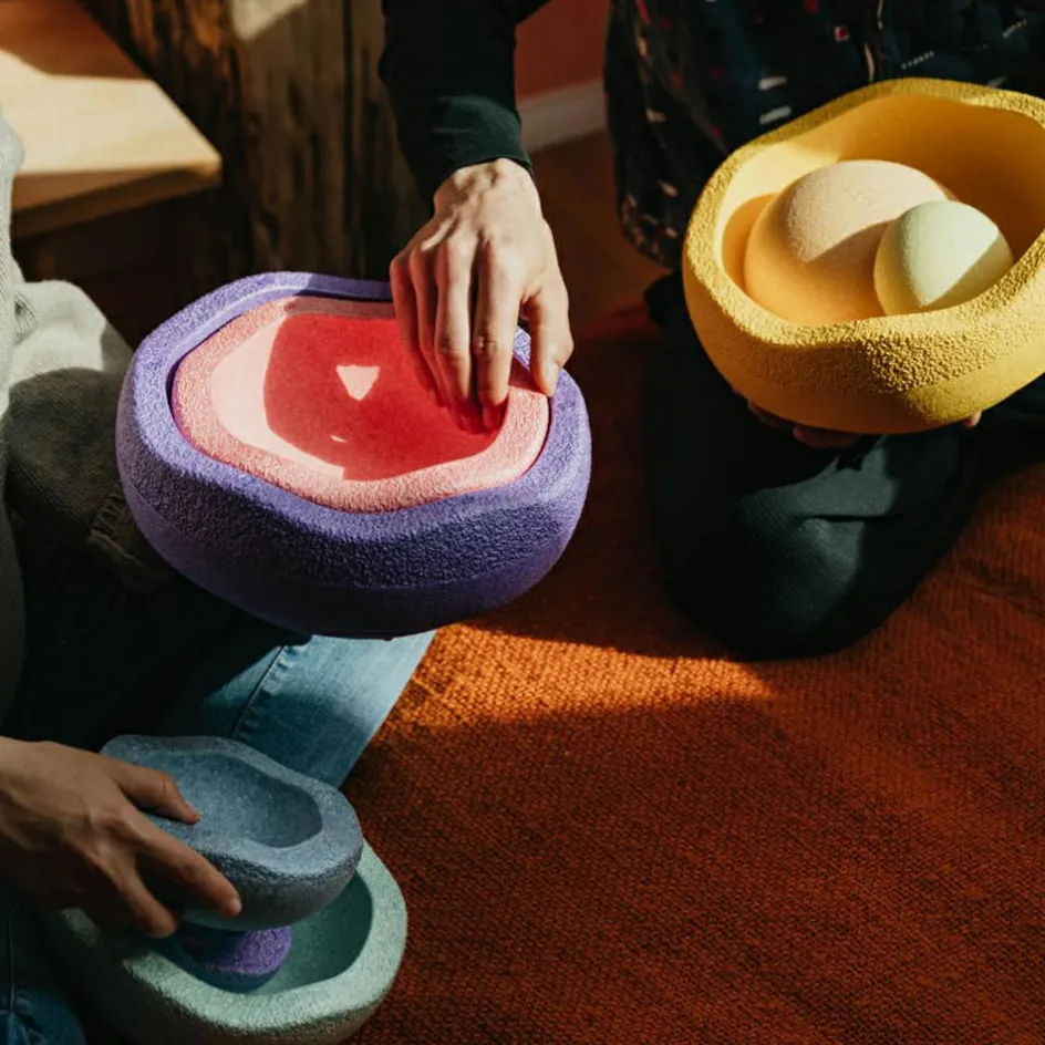 Jeu de motricité Inside rainbow pastel (6 blocs)|Stapelstein New