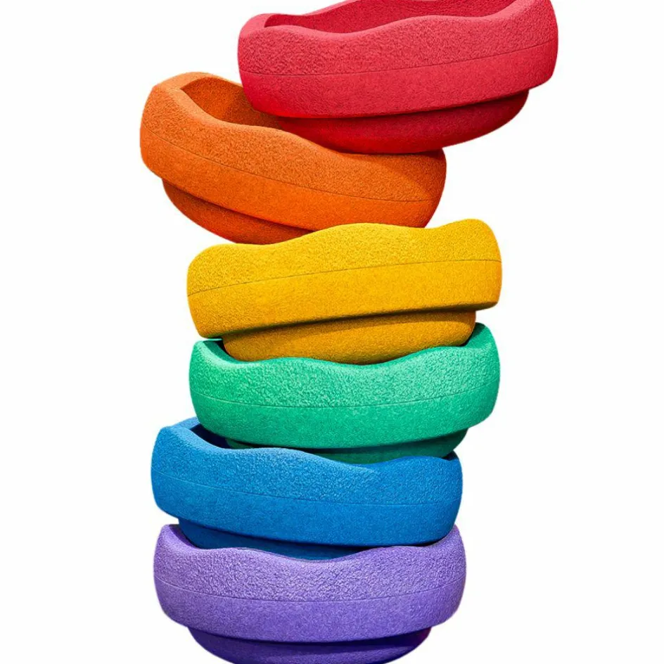 Jeu de motricité Original rainbow classic (6 blocs)|Stapelstein New