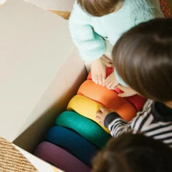Jeu de motricité Original rainbow classic (6 blocs)|Stapelstein New