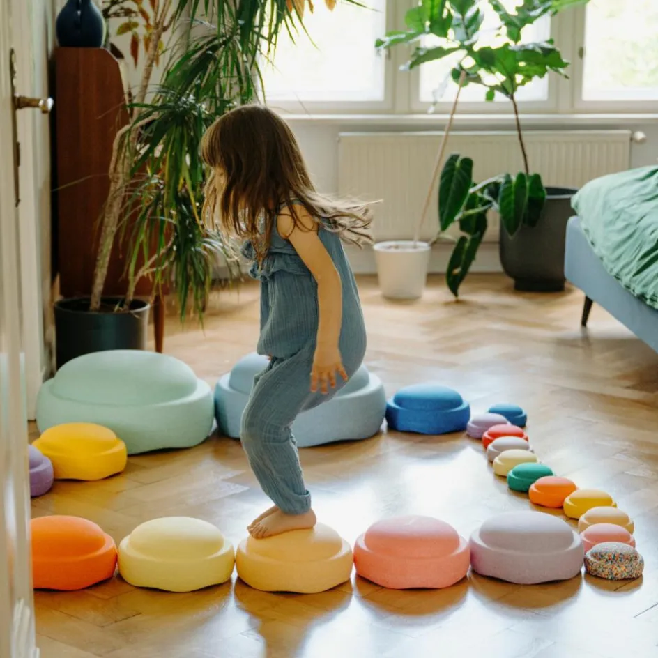 Hot Stapelstein Jeu de motricité Original Grow light orange