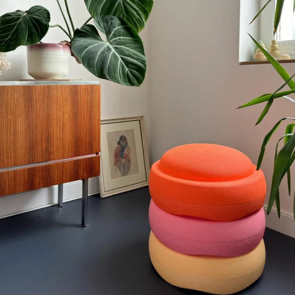 Hot Stapelstein Jeu de motricité Original Grow light orange