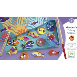 Djeco Jeu de pêche magnétique Fishing Graphic
