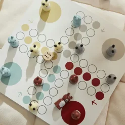 Hot Kid's Concept Jeu de Petits chevaux en bois Edvin