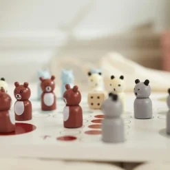 Hot Kid's Concept Jeu de Petits chevaux en bois Edvin