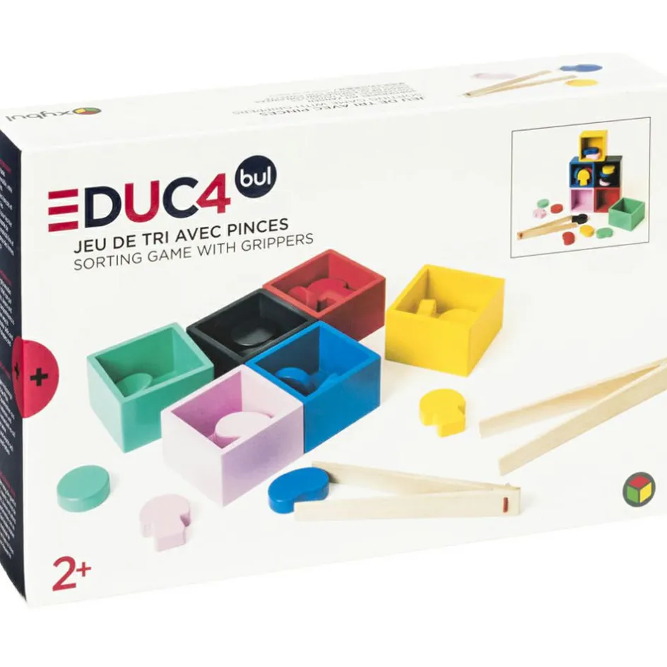 New Oxybul Jeu de tri en bois avec pinces