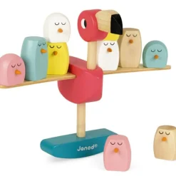 Outlet Janod Jeu d’équilibre Flamant rose Zigolos (26 cm)