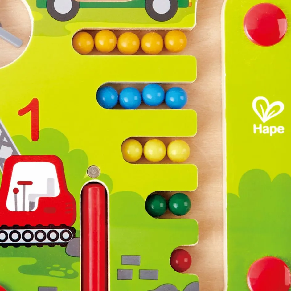 Jeu magnétique labyrinthe chantier|Hape Online