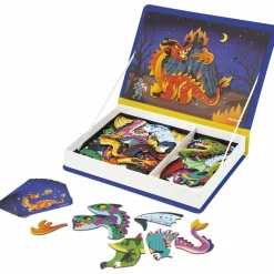 New Janod Jeu magnétique magneti'Book Dragons