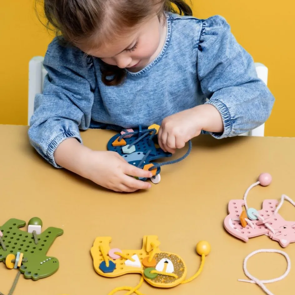 Jeux de laçage bois animaux|Trixie New