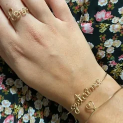 Clearance Padam Padam Jonc Je t'aime S (goldfilled jaune 14 carats)