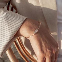 Jonc personnalisable (plaqué or rose)|Mon Petit Poids Online