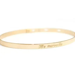 Discount Petits trésors Jonc pour enfant personnalisable (plaqué or jaune)