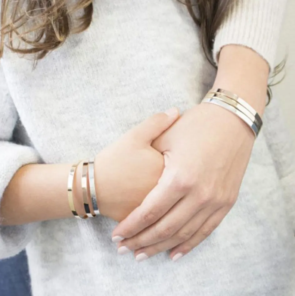 Discount Petits trésors Jonc pour enfant personnalisable (plaqué or jaune)