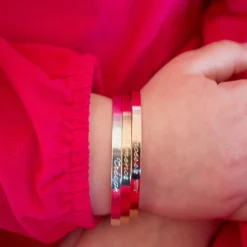 Jonc pour enfant personnalisable (plaqué or rose)|Petits trésors Discount