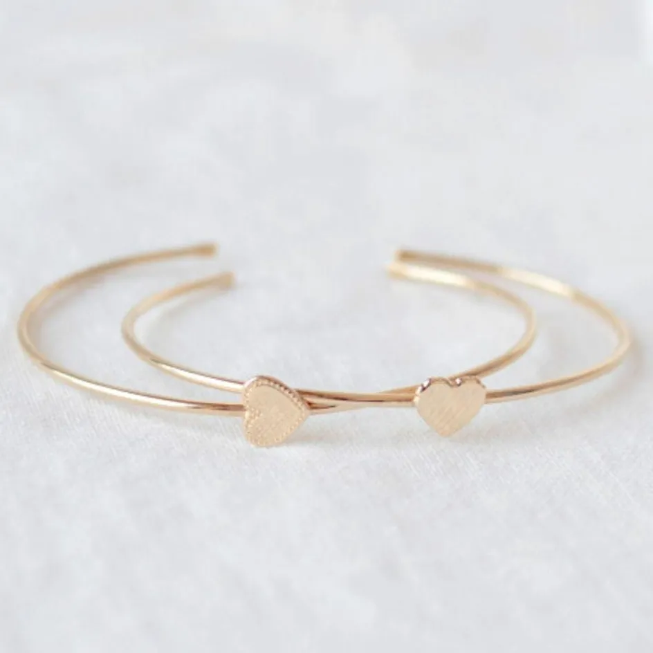 Jonc Simone en plaqué or jaune (personnalisable)|Mon Petit Poids Hot