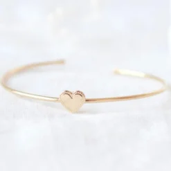 Jonc Simone en plaqué or jaune (personnalisable)|Mon Petit Poids Hot