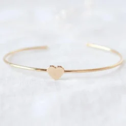 Jonc Simone en plaqué or jaune (personnalisable)|Mon Petit Poids Hot