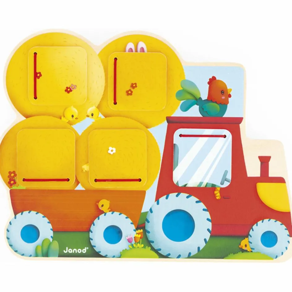 Jouet Cache-cache Tracteur Ferme|Janod Discount