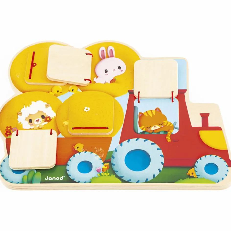 Jouet Cache-cache Tracteur Ferme|Janod Discount