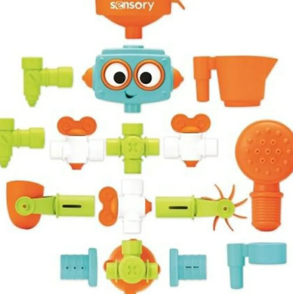 Hot Infantino Jouet de bain à ventouse robot Sensory