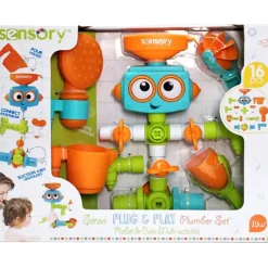 Hot Infantino Jouet de bain à ventouse robot Sensory