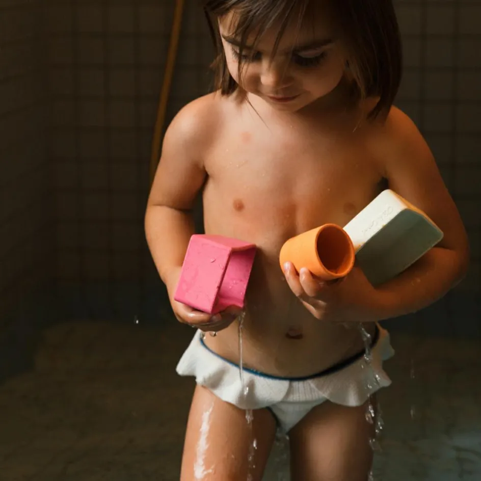 Outlet Oli & Carol Jouet de bain bateau en caoutchouc orange