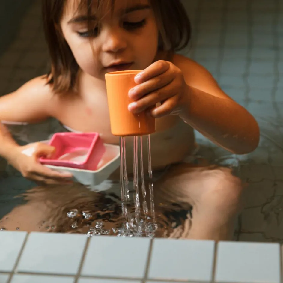 Outlet Oli & Carol Jouet de bain bateau en caoutchouc orange