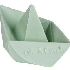 Jouet de bain bateau Origami latex d'hévéa mint|Oli & Carol Sale
