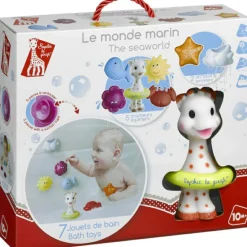 Best Sophie la girafe Jouet de bain Le monde marin Fresh Touch (7 pièces)