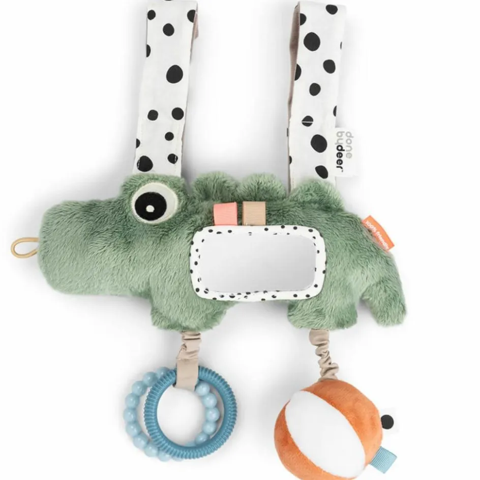 Outlet Done by Deer Jouet d'éveil à suspendre Croco Vert