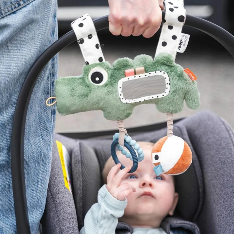 Outlet Done by Deer Jouet d'éveil à suspendre Croco Vert