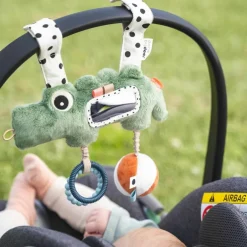 Outlet Done by Deer Jouet d'éveil à suspendre Croco Vert