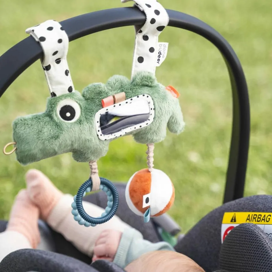 Outlet Done by Deer Jouet d'éveil à suspendre Croco Vert