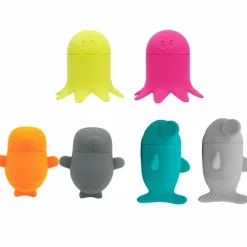 BBLUV Jouets de bain en silicone Büddies (6 pièces)