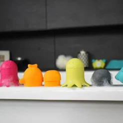 BBLUV Jouets de bain en silicone Büddies (6 pièces)