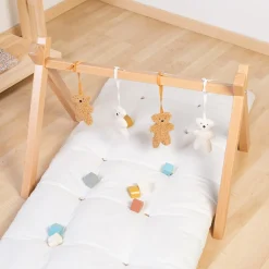 Jouets pour arche d'activités Teddy beige et écru (4 pièces)|Childhome Online