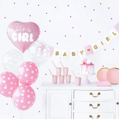 Kit décoration Baby Shower ''It's a girl'' (49 pièces)|Party Deco Online