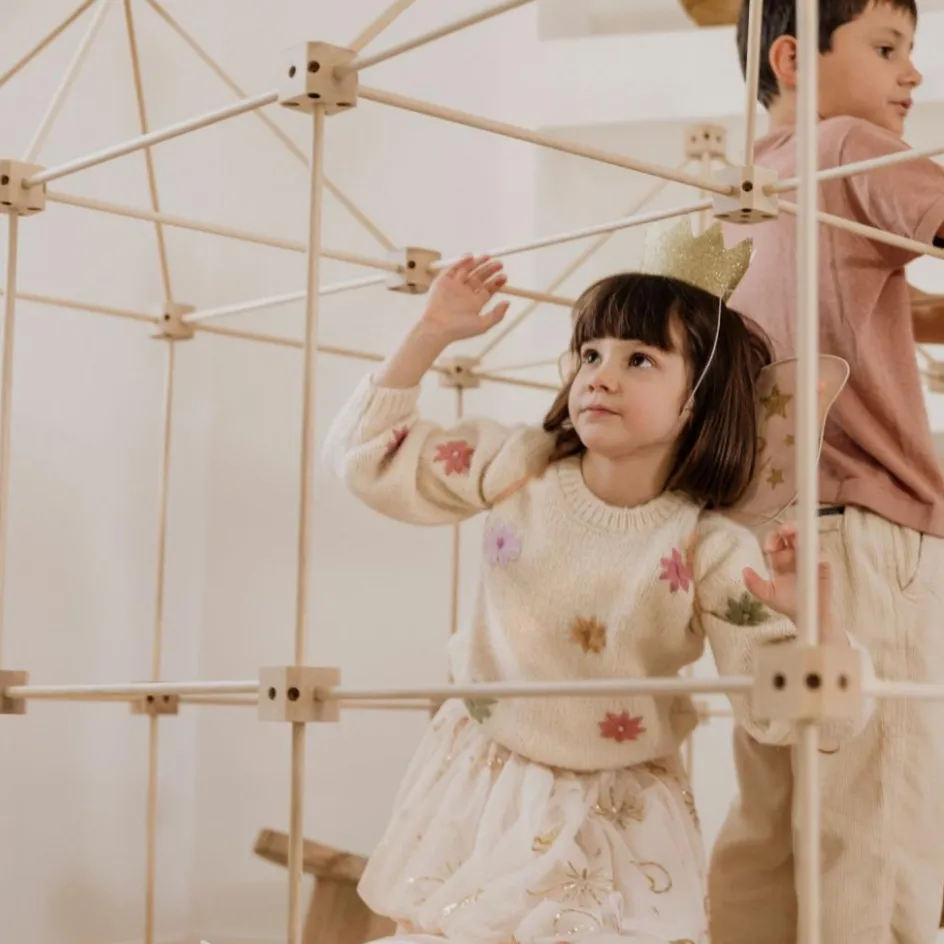 Kit de construction cabane d'intérieur 1001 Cabanes - Pack Grizzly 155 pièces|Sarbakane Sale