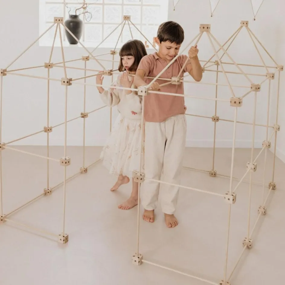 Kit de construction cabane d'intérieur 1001 Cabanes - Pack Grizzly 155 pièces|Sarbakane Sale