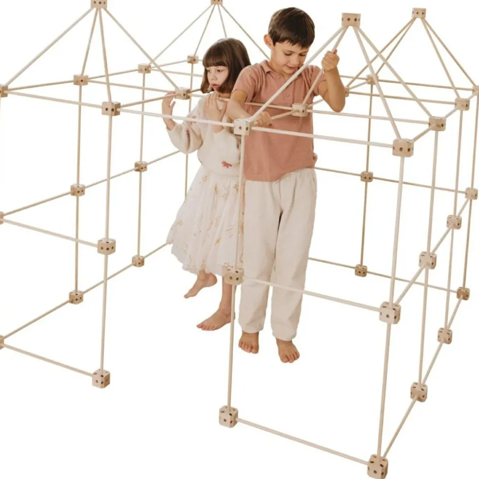 Kit de construction cabane d'intérieur 1001 Cabanes - Pack Grizzly 155 pièces|Sarbakane Sale