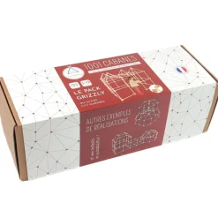 Kit de construction cabane d'intérieur 1001 Cabanes - Pack Grizzly 155 pièces|Sarbakane Sale