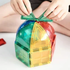 Cleverclixx Kit de construction magnétiques dôme intense (47 pièces)